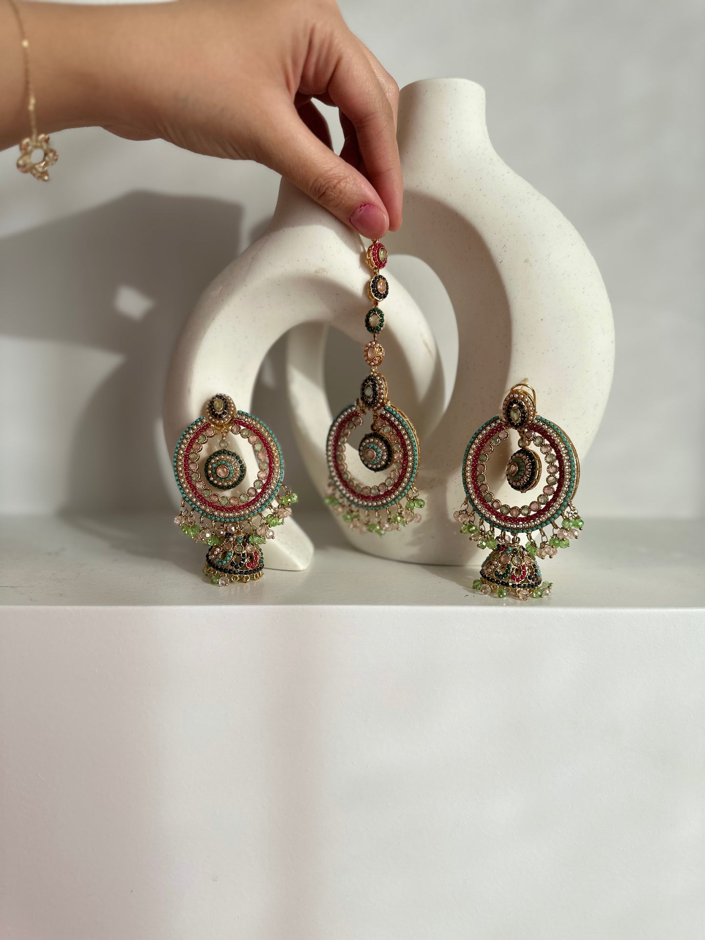 Teeka with earrings