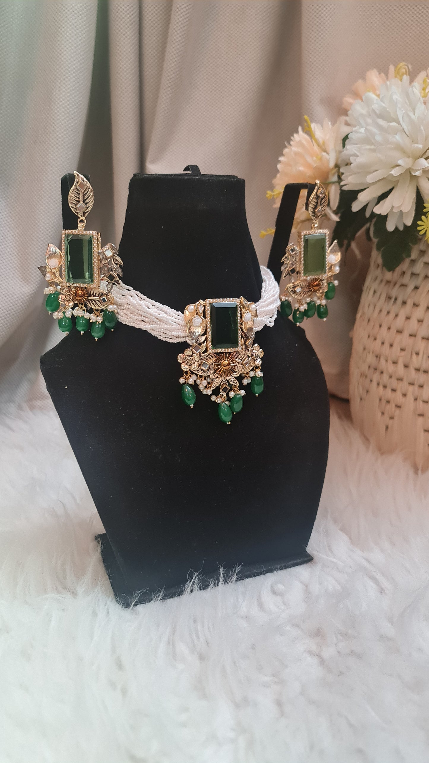 Emerald green set